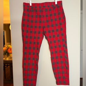 Sanctuary Red Plaid Skinny Pants